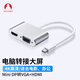 SnowkidsMini DP轉(zhuǎn)HDMI/VGA二口合一蘋(píng)果4K轉(zhuǎn)換器高清轉(zhuǎn)接頭雷電迷你dp筆記本電腦投影儀連接線轉(zhuǎn)電視