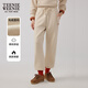Teenie Weenie小熊女裝簡(jiǎn)約衛褲冬季戶(hù)外運動(dòng)風(fēng)長(cháng)褲束腳褲子休閑褲 淺卡其色 M (165)