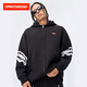 SPRAYGROUND明星同款鯊魚(yú)嘴開(kāi)衫衛衣男連帽25秋新款寬松情侶拉鏈外套帽衫 黑色 XL