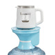 美能迪桶裝水燒水壺一體機電動(dòng)上水自動(dòng)抽水器帶加熱燒水器大桶水泡茶桶裝水飲水機底上水電熱水壺 藍色【底部上水】+雙層玻璃壺 1L