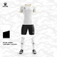 卡爾美（KELME）龍年系列足球服套裝男 成人比賽服透氣組隊訓練服DIY定制球衣 白色 L