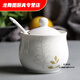 花安家油潑辣子罐陶瓷調(diào)罐鹽罐糖罐醋壺精罐麻油罐調(diào)料罐瓶鹽罐油潑 古形歲月