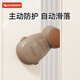 攸曼誠品（EUDEMON）兒童防夾手門(mén)擋寶寶門(mén)防夾手自動(dòng)防護防風(fēng)門(mén)安全門(mén)卡保護神器 【自動(dòng)旋轉門(mén)擋】咖啡色4只