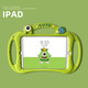納柯萬(wàn)三手柄2022蘋(píng)果ipad10保護(hù)套air56硅膠10.9兒童pro11寸ipad789代10.2平板mini防摔2018卡通9.7軟殼 三手柄+大眼怪 iPad Air6/ Air7代11寸M