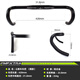 FMFXTRA公路自行車(chē)車(chē)把 死飛場(chǎng)地賽車(chē)競速25.4 / 31.8牛角飛機把彎把剎把 31.8圓款彎把磨砂黑