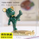 柒十柒 小熊手機支架 桌面擺件辦公室好物ins可愛創(chuàng)意小熊推手支架卡通小熊網(wǎng)紅支架生日禮物送朋友同學 綠色-小熊踢腿-手機支架