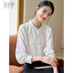 初申春秋長(cháng)袖襯衫女立領(lǐng)新中式珍珠國風(fēng)氣質(zhì)通勤襯衣上衣S143C2046