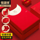 恒源祥【熱賣5W套】本命年蛇年男秋衣秋褲磨毛結(jié)婚大紅喜慶圓領(lǐng)紅色