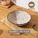 摩登主婦日式櫻花面碗陶瓷單個(gè)大碗餐具家用大號湯碗高顏值拉面碗 雪花釉櫻花7.5英寸花邊碗