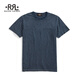 RRL男裝 經典款棉質條紋平紋針織T恤RL91451 410-圖片色 M