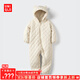 優(yōu)衣庫(kù)【加購(gòu)】嬰幼兒PUFFTECH空氣棉服可機(jī)洗爬爬服連體衣478818 01 乳白色 70cm
