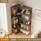 雙勁書柜落地一體靠墻實(shí)木轉(zhuǎn)角書架置物架家用兒童收納簡易多層儲廠家 3五層【實(shí)木板芯60*90轉(zhuǎn)角書架】