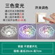 晶蕾led水晶過道走廊燈玄關(guān)燈LED七彩筒燈天花走道燈入戶門廳吸頂燈 led10瓦白光+彩光+白彩明裝