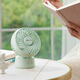 小熊（Bear）（Bear）小風(fēng)扇桌面 迷你辦公室宿舍學(xué)生小型風(fēng)扇USB充電小巧便攜式手持電風(fēng)扇 充電便攜【升級款可搖頭】綠色DFS-C09L8