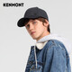 卡蒙（Kenmont）英倫格紋綿羊毛呢棒球帽男秋冬純色硬頂復古鴨舌帽保暖km-5217