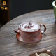 沐磁 純手工漢瓦紫砂壺宜興原礦紫泥柴燒關(guān)山漢瓦壺家用大口泡茶壺 關(guān)山-230ml