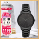 阿瑪尼（ARMANI EXCHANGE）阿瑪尼手表男士名表石英男表生日七夕情人節(jié)禮物送男朋友老公 【HOT 酷黑鋼帶】AX2701