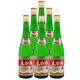 太白蒙砂太白酒綠瓶鳳香型白酒 52度 500mL 6瓶 紅標