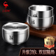 三四鋼316L不銹鋼碗食品級家用吃飯專(zhuān)用碗兒童學(xué)生飯碗餐具雙層隔熱 【360ml】女寶熊貓無(wú)蓋