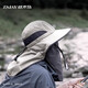 戰(zhàn)術(shù)鳥(全遮臉)釣魚防曬帽子男大頭圍遮陽面罩戶外漁夫帽防紫外線