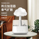 獅奧利興云朵加濕器雨聲超聲波霧化臥室香薰機蘑菇下雨小夜燈云雨滴加濕機