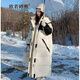 歐若婷雅黑白色工裝棉衣長(zhǎng)款過(guò)膝新款棉襖韓版寬松加厚保暖羽絨棉服女冬季 白色 S