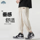 頂峰保羅（Dingfengbaoluo）寬松直筒舒適休閑男士秋季港風(fēng)運動(dòng)九分百搭工裝褲子K311杏色XL