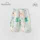 歡喜小熊 寶寶夏季純棉長(cháng)褲兒童夏天薄款防蚊褲男童夏款嬰兒褲子 牛奶白 90 (建議18-24個(gè)月.身高80-90cm)