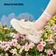 斯凱奇（Skechers）花海熊丨2025老爹鞋女子增高情侶運動(dòng)透氣跑步復古休閑鞋 玫瑰粉/OFPK 37