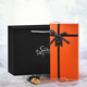 柯柯安 禮品盒長(cháng)方形大號水杯盒禮盒包裝盒空盒子送男朋友保溫杯禮物盒 歡樂(lè )橙+禮袋 大號29*13*13cm