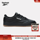 Reebok銳步官方24新款男女同款COURT 1000運(yùn)動(dòng)復(fù)古休閑潮流板鞋 24FRC907U2GH0 黑色/中黃色 41 (26.5cm),US：8.5