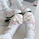 閃動(dòng)少女（SHANDONGSHAONV）lolita低跟平底圓頭可愛(ài)甜美少女洛麗塔lo鞋 奶白色 35