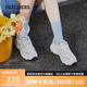 斯凱奇（Skechers）小白熊女鞋秋季厚底百搭老爹鞋熊貓鞋休閑運動鞋99999863