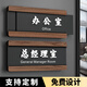 匠友立體亞克力可更換科室牌辦公室門牌定制標識牌部門總經理會議訂制 無LOGO立體款請拍（內容定制） 28cm x 12cm