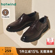 熱風(fēng)2025年春季新款男士復古舒適商務(wù)正裝皮鞋時(shí)尚休閑鞋
