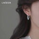 Lnieer多巴胺心動(dòng)彩色串珠碎銀耳釘女小眾設(shè)計(jì)感高級(jí)耳環(huán)輕奢百搭耳飾品 天藍(lán)碎銀耳環(huán)【925銀針款】