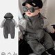 雷姆汀寶寶衣服春秋季嬰兒超萌連體衣春裝嬰幼兒春款沖鋒衣工裝外出服 主圖款 90 建議體重20--25斤
