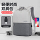 英制電腦包雙肩包16寸15.6男女筆記本14英寸背包適用于華為matebook聯(lián)想小新小米蘋(píng)果macbook商務(wù)輕便 灰色