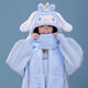 三麗鷗（SANRIO）保暖帽子手套圍巾三合一防風(fēng)防寒可愛(ài)卡通加絨女季圍脖毛絨 獨角獸玉桂狗-成人版