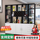 臻酷 隔斷柜 酒柜客廳架玄關(guān)柜現代簡(jiǎn)約歐式門(mén)廳間廳柜家用屏風(fēng) 白色+黑色 普通款 四門(mén)六抽240*200*30cm 包安裝