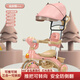 淘氣隊(duì)長(zhǎng)喜樂童兒童三輪車1-3-6歲童車寶寶手推車小孩玩具自行車小推車 仙女粉《閃光輪》+車棚+推把護(hù)欄 +燈光音樂