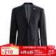 G2000男裝西裝套裝秋冬商務(wù)通勤正裝西服西褲男26112011【套裝】 黑色-西裝 46 /上身西裝-165/88A/46
