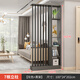 屏風(fēng)隔斷柜2025新款入戶(hù)小戶(hù)型落地屏風(fēng)隔斷客廳玄關(guān)柜家用輕奢型 100*24*202灰色+黑架 實(shí)木顆粒板 組裝【自行安裝】