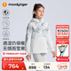 moodytiger女童棉衣輕暖拒水25年秋冬新品兒童棉服連帽印花可機(jī)洗運(yùn)動(dòng)外套 山語白 165