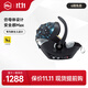 虎貝爾（HBR）新生兒專(zhuān)用嬰兒提籃便攜式安全座椅X1Pro宇宙夢(mèng)【ADAC認證優(yōu)秀】