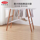 利快 實(shí)木晾衣架意大利進(jìn)口落地可折疊嬰兒曬衣架可晾被子 秒折拱形款14M