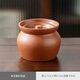 云帝紫砂瓦罐煨湯家用煲湯燕窩小燉罐老式沙縣一人份隔水江西燉盅蒸盅 朱紅紫砂燉罐-430ml隔水燉 11cm