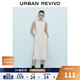 UR2025春季新款女裝法式氣質(zhì)通勤一字領(lǐng)無(wú)袖連衣裙UWM750004
