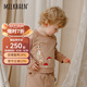 Milkbarn春季兒童衛(wèi)衣 1-6歲男寶寶打底衫女童長袖上衣中小童童裝 棕紅色 (上衣) 100 cm