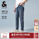 杰克·瓊斯（JACK&JONES） 秋潮紐扣腰頭水洗磨白做舊抓痕彈力修身牛仔長(cháng)褲男225132135   